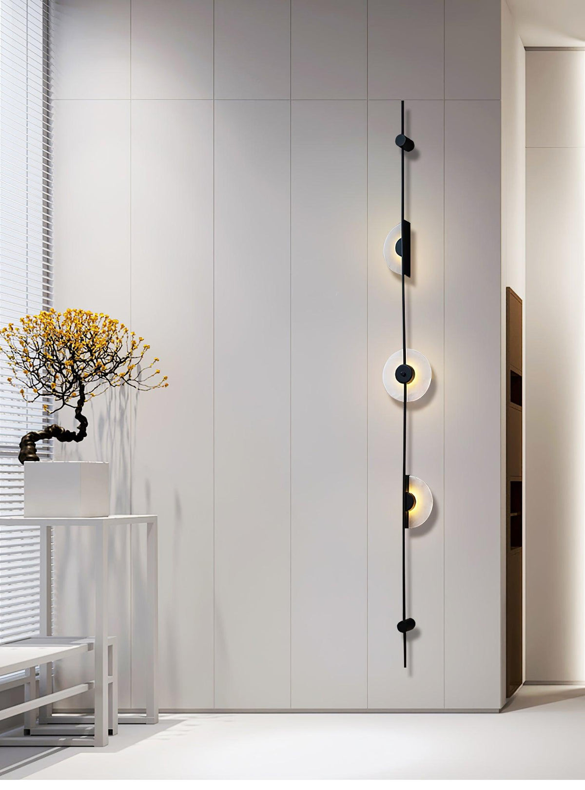 Albarina albasten wandlamp met Stekker
