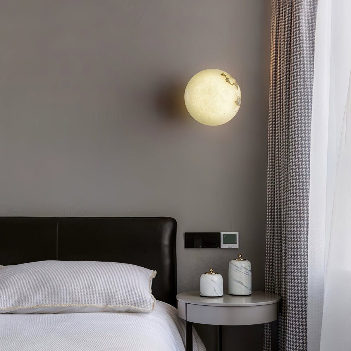 Vanorara minimalistische plafondlamp van albast