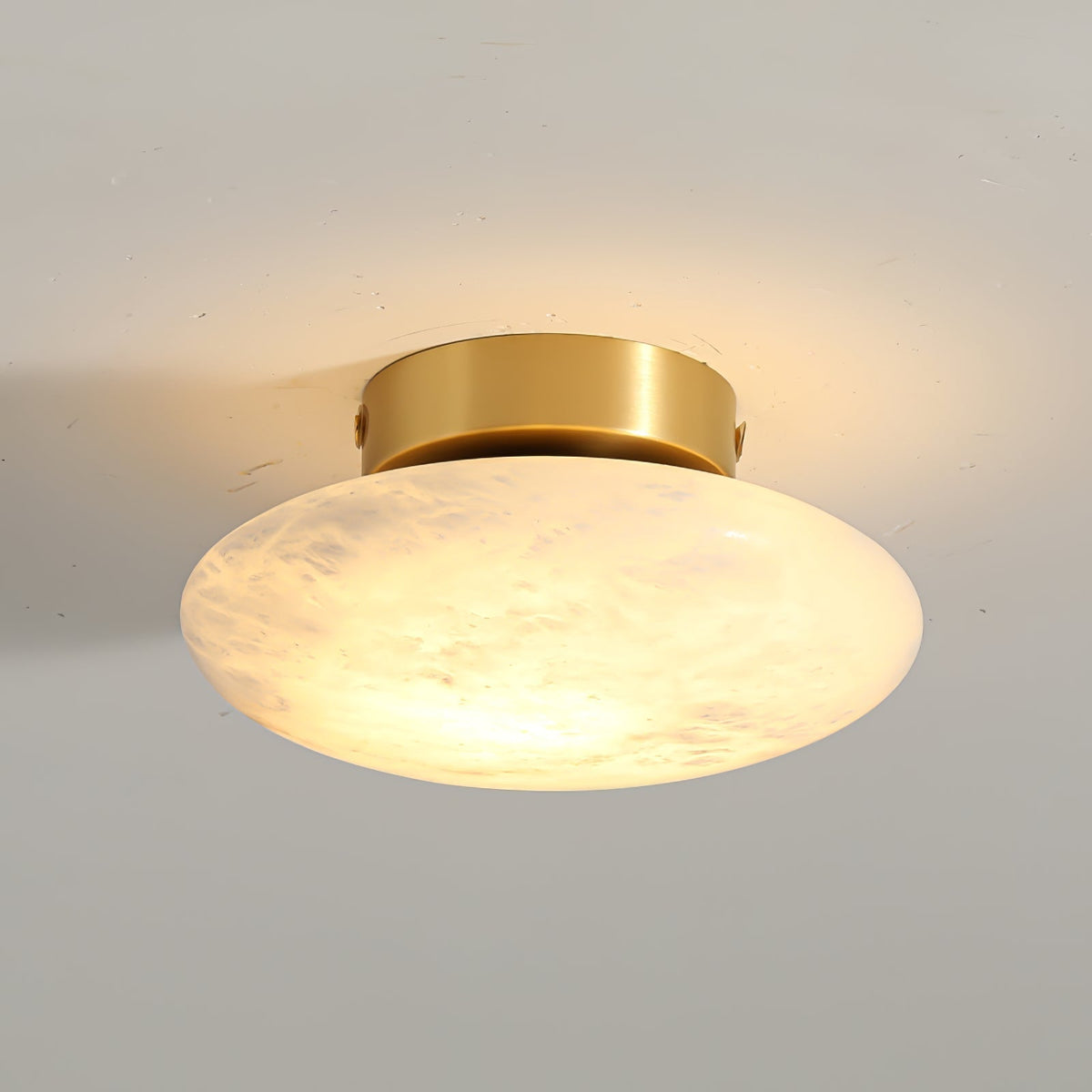 Vanorara minimalistische plafondlamp van albast