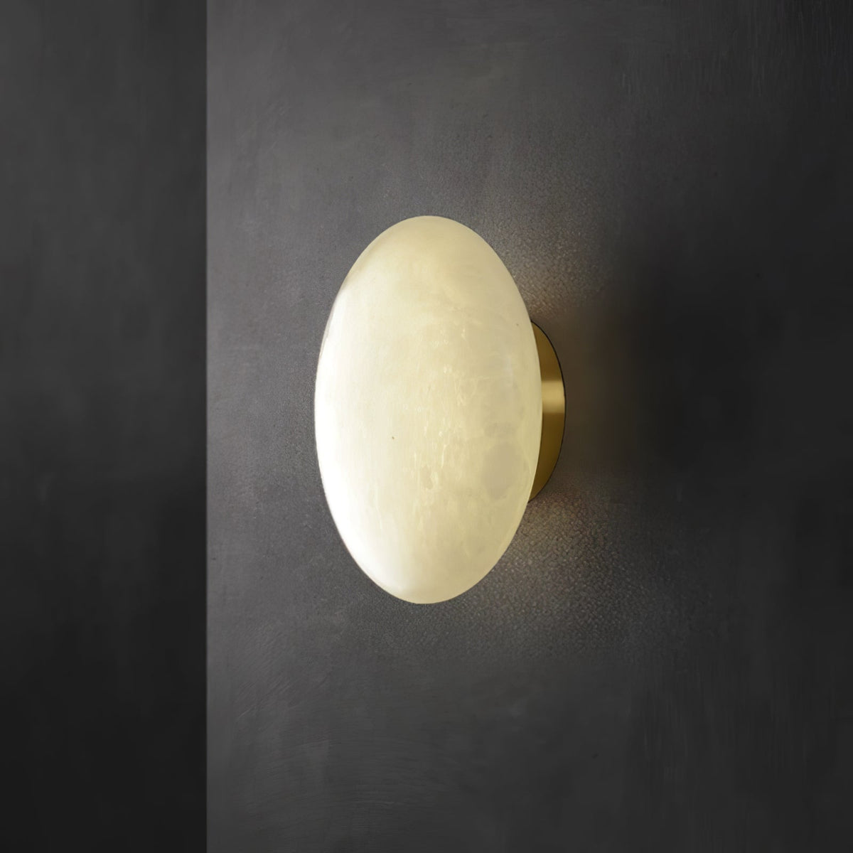 Vanorara minimalistische plafondlamp van albast