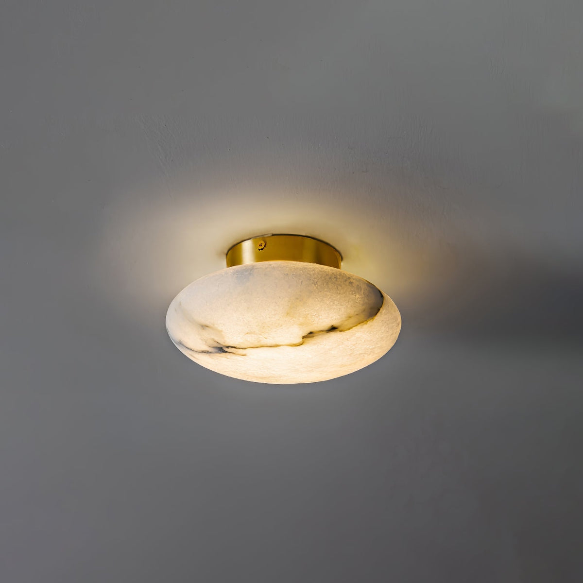 Vanorara minimalistische plafondlamp van albast