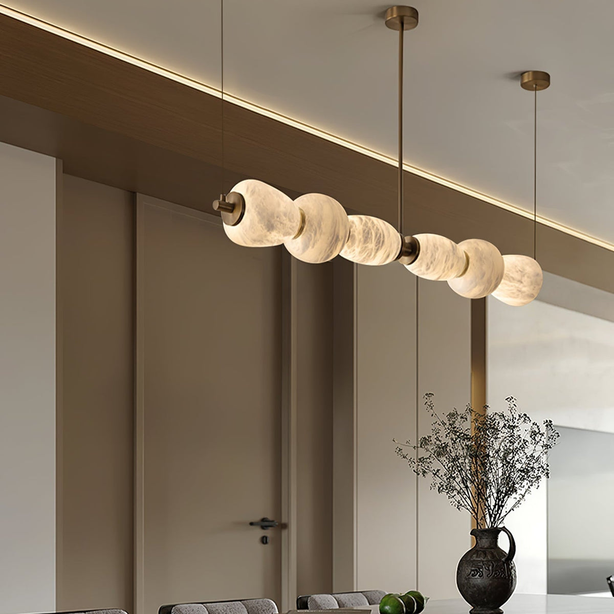 Saroa Albast Lineaire hanglamp