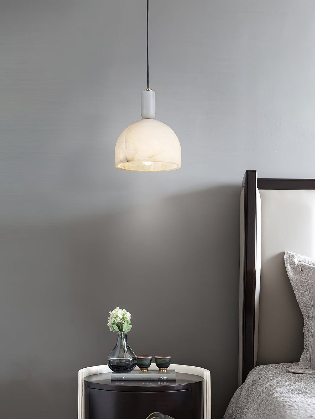 Leda minimalistische hanglamp in albast