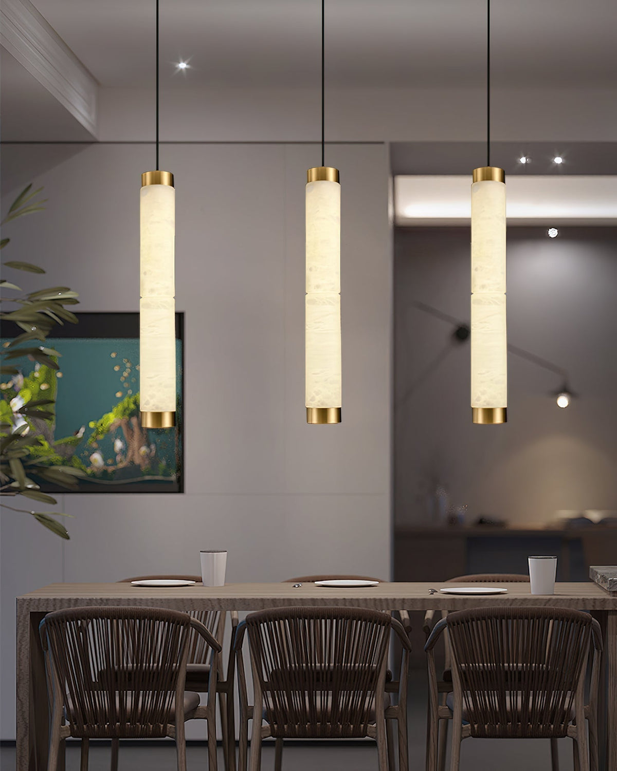 Plotuvyi Moderne hanglamp van albast