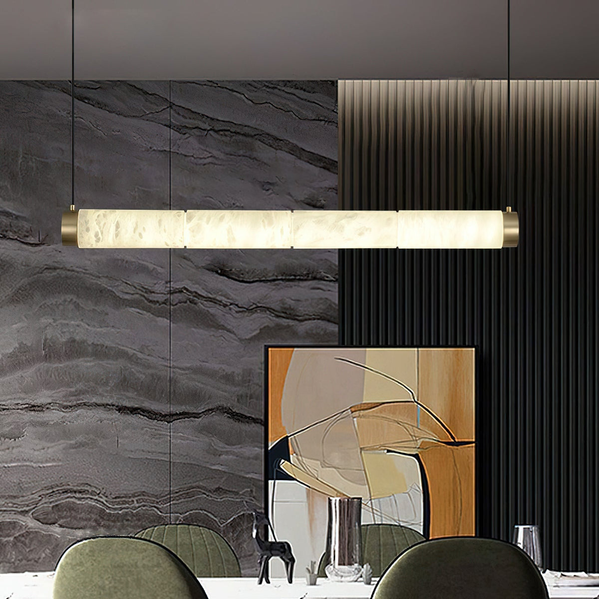 Plotuvyi Moderne hanglamp van albast
