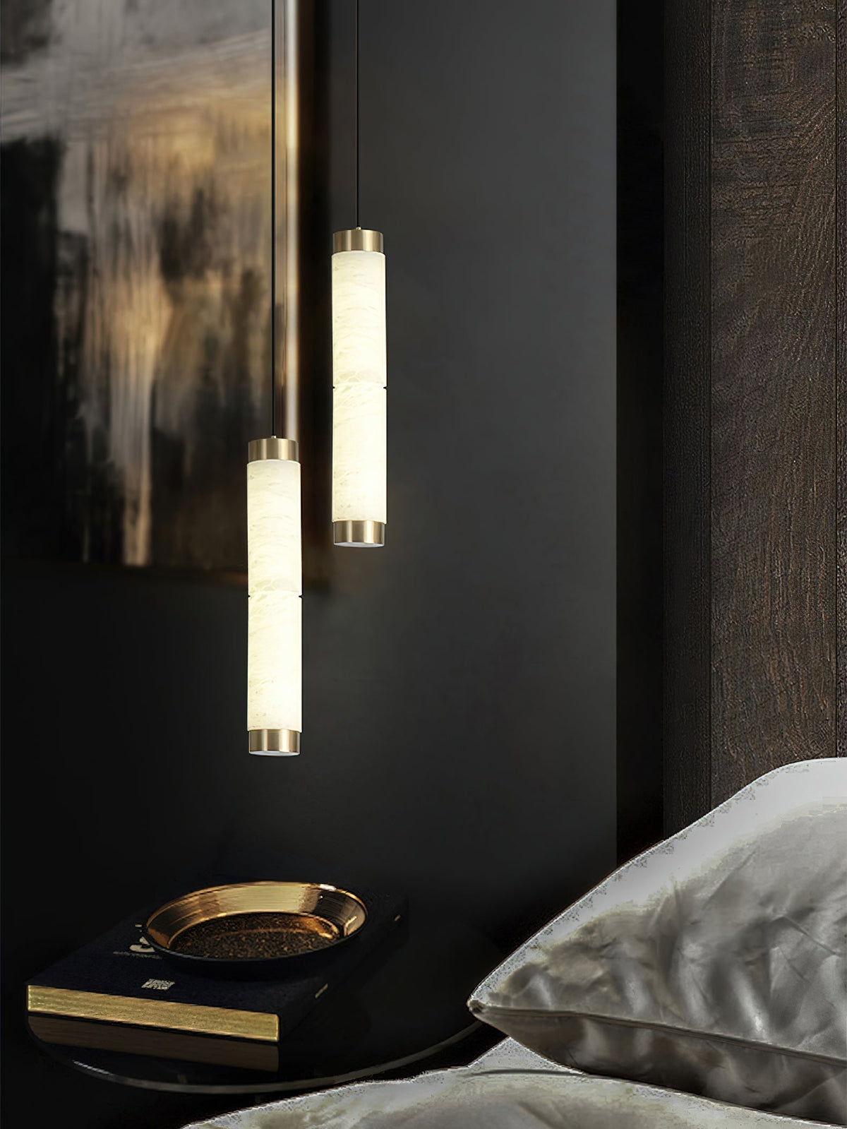 Plotuvyi Moderne hanglamp van albast