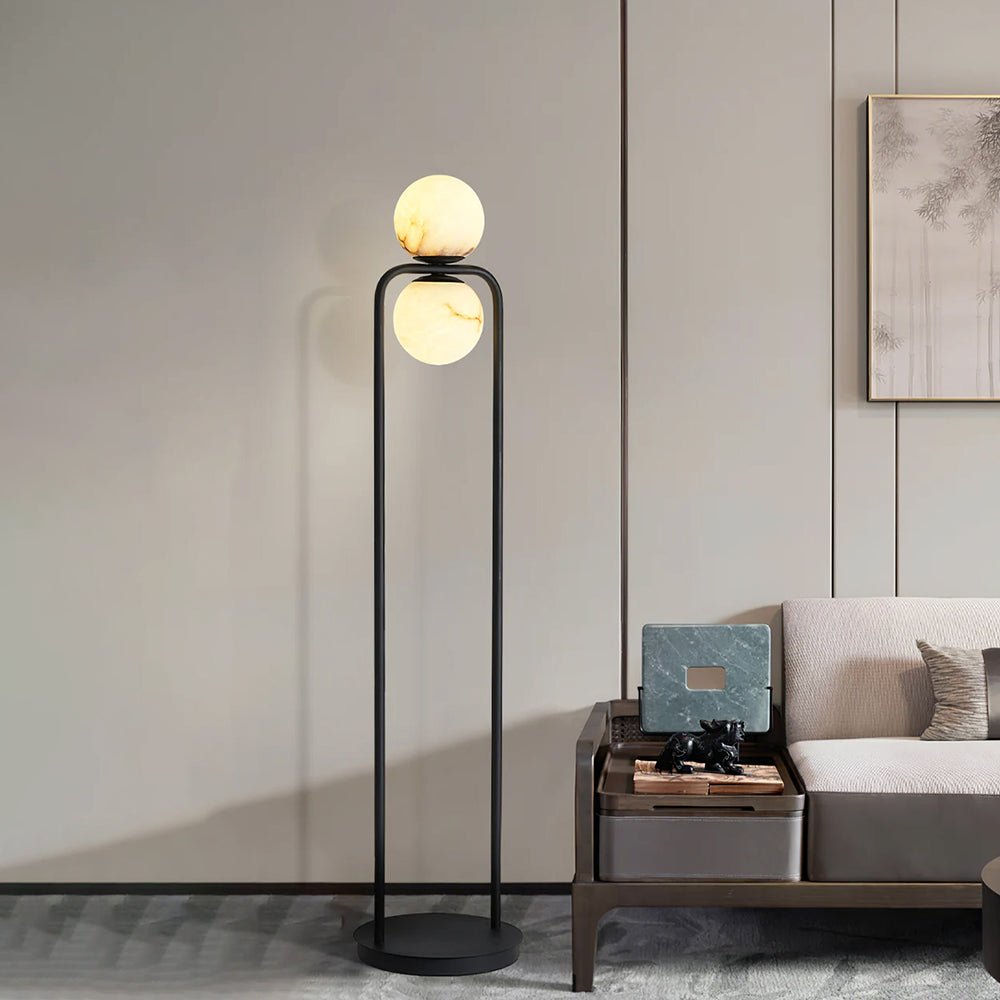 Callista minimalistisch albasten vloerlamp