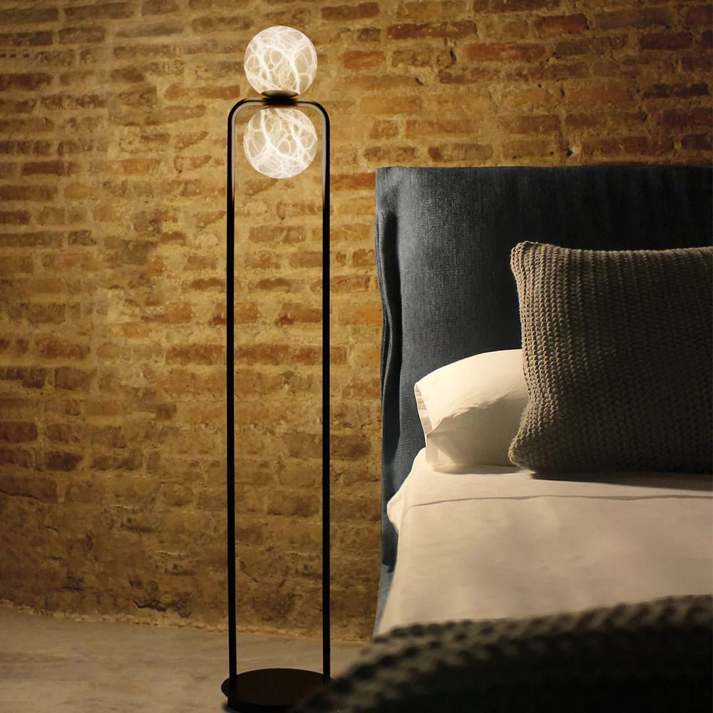 Callista minimalistisch albasten vloerlamp