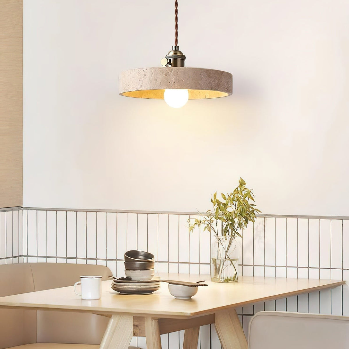 Qisk travertin hanglamp