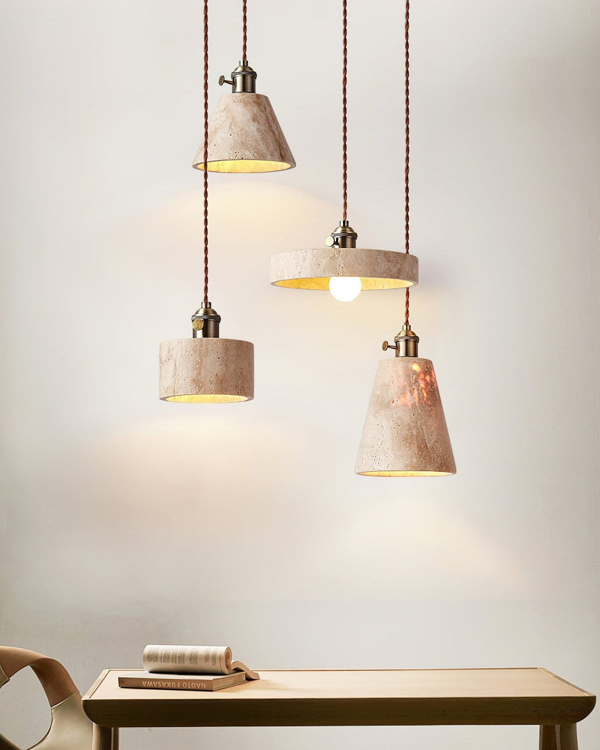 Qisk travertin hanglamp