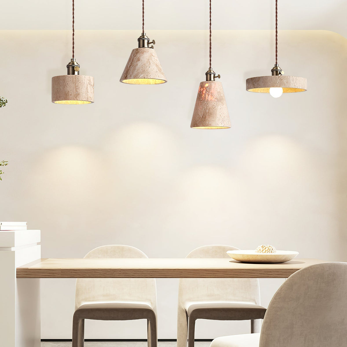 Qisk travertin hanglamp
