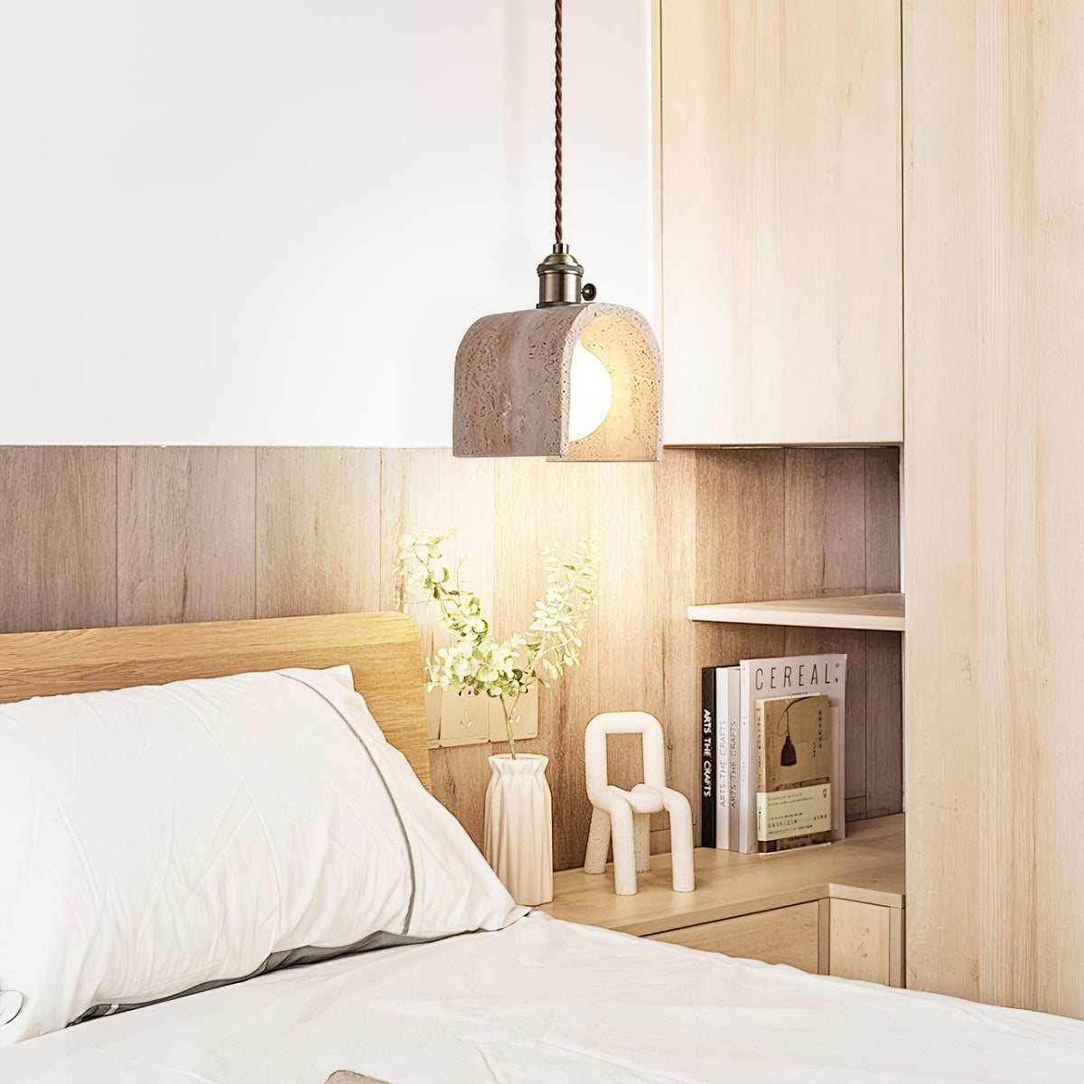 Qisk travertin hanglamp