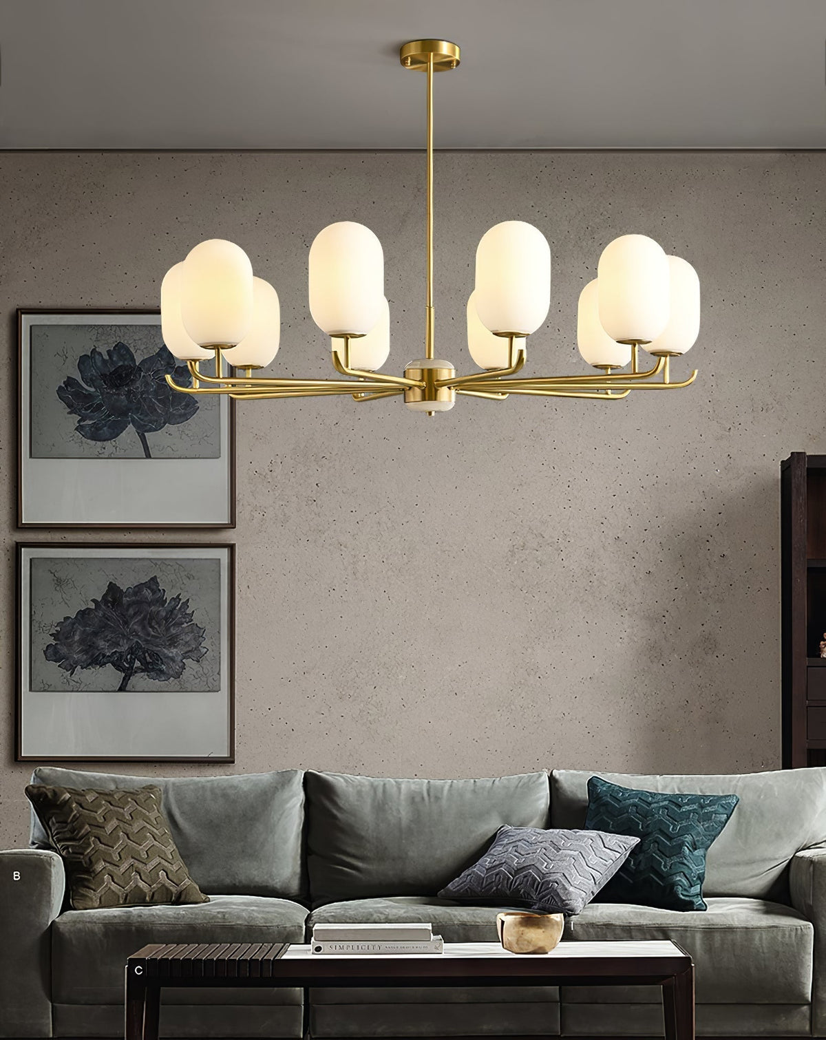 Sifuvyn Moderne geometrische glas kroonluchter
