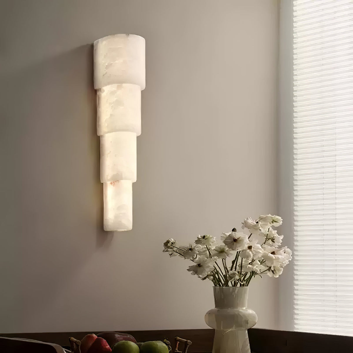 Raya albasten wandlamp