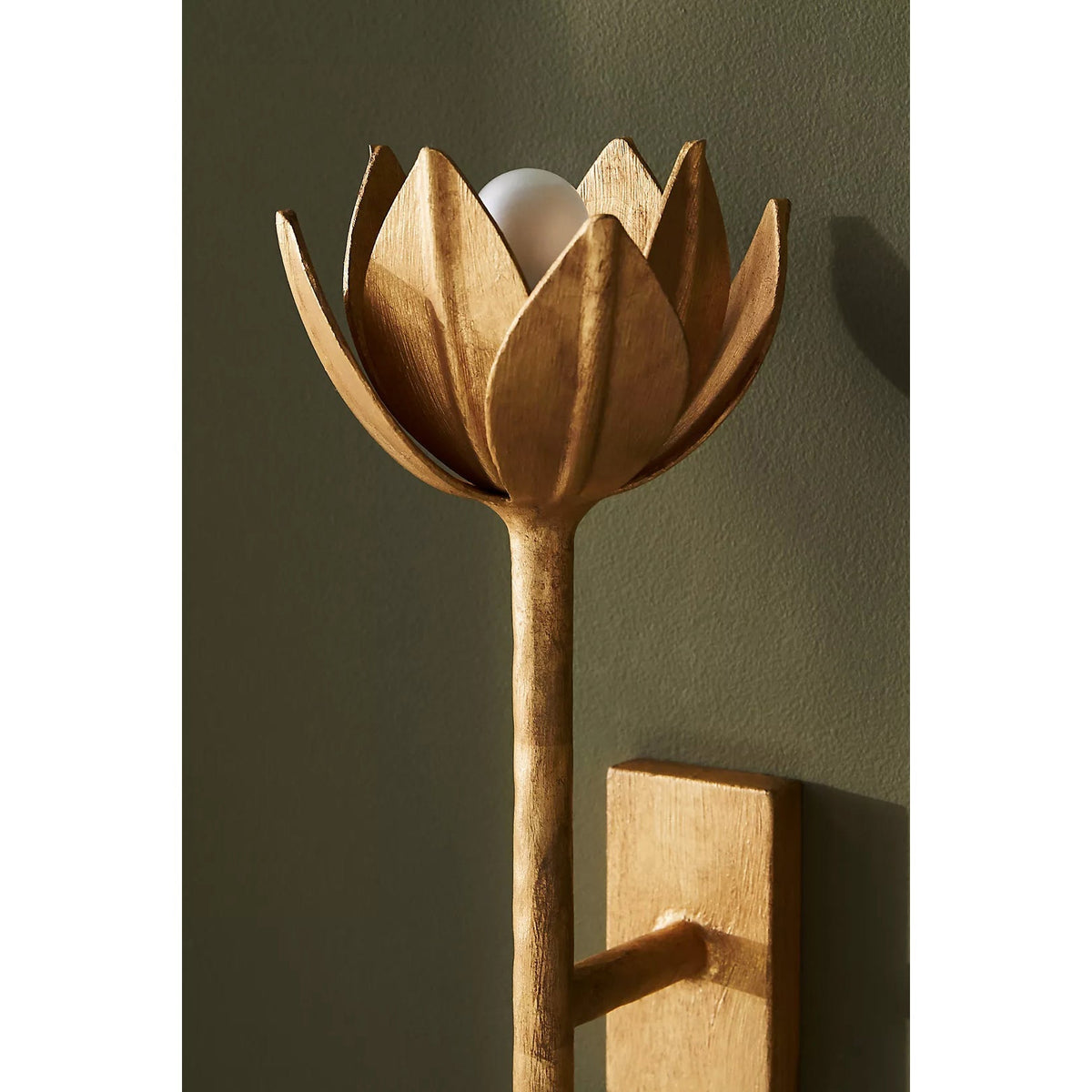 Clira messing wandlamp Lotus Bloom