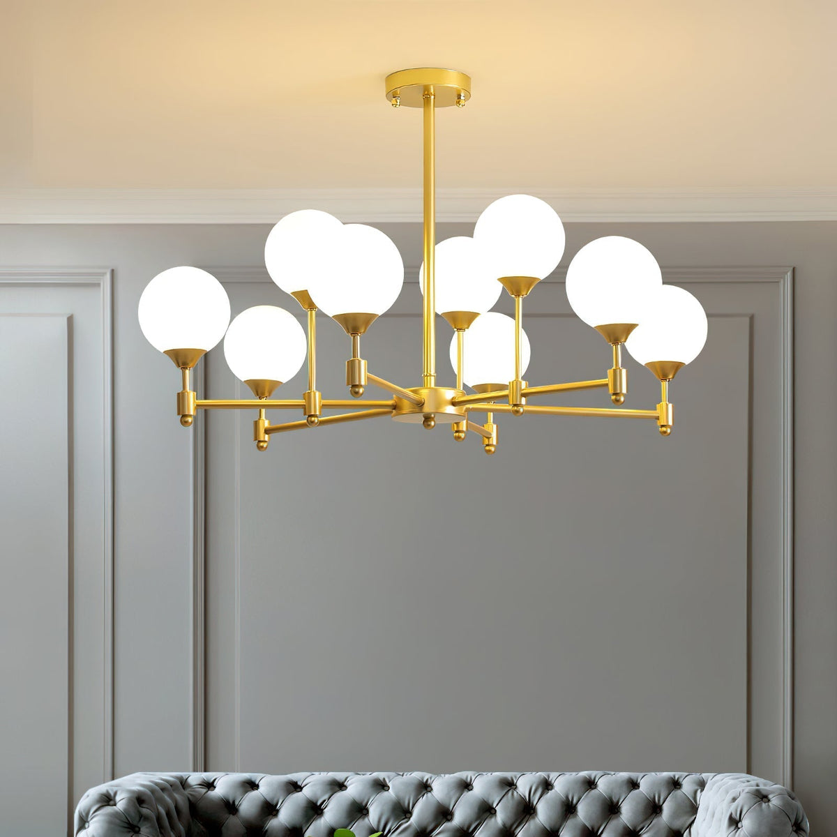 Celireon elegante kroonluchter met glas