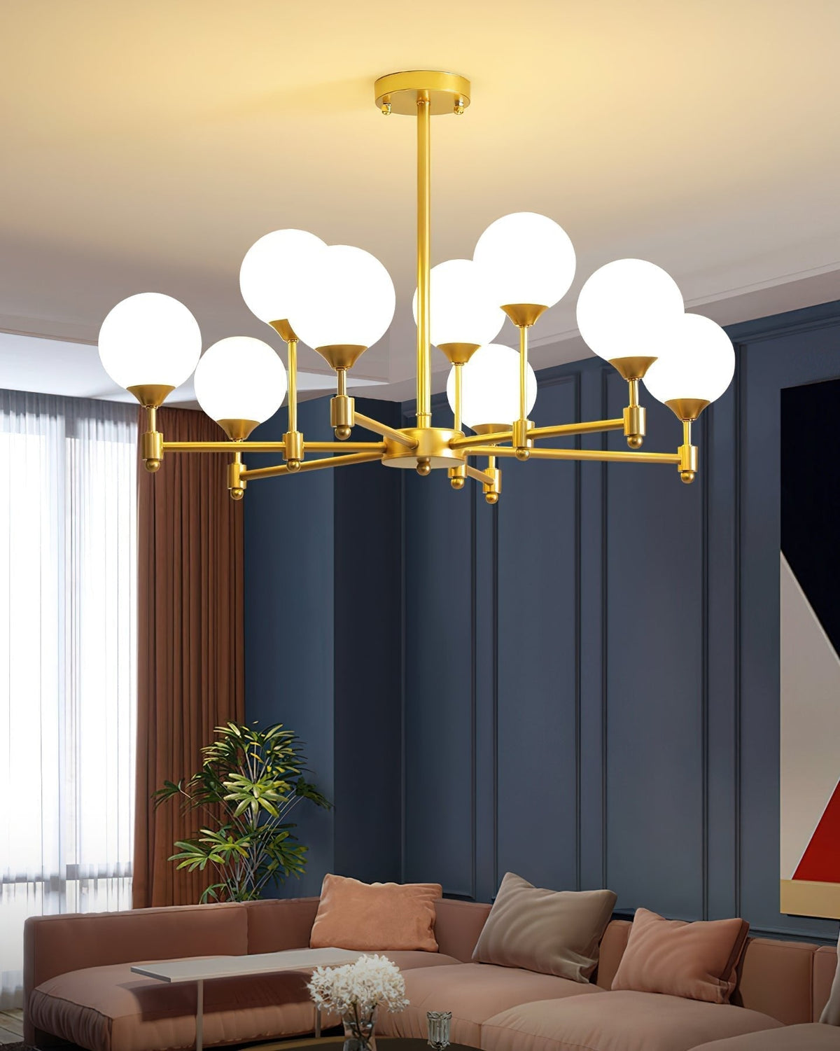 Celireon elegante kroonluchter met glas
