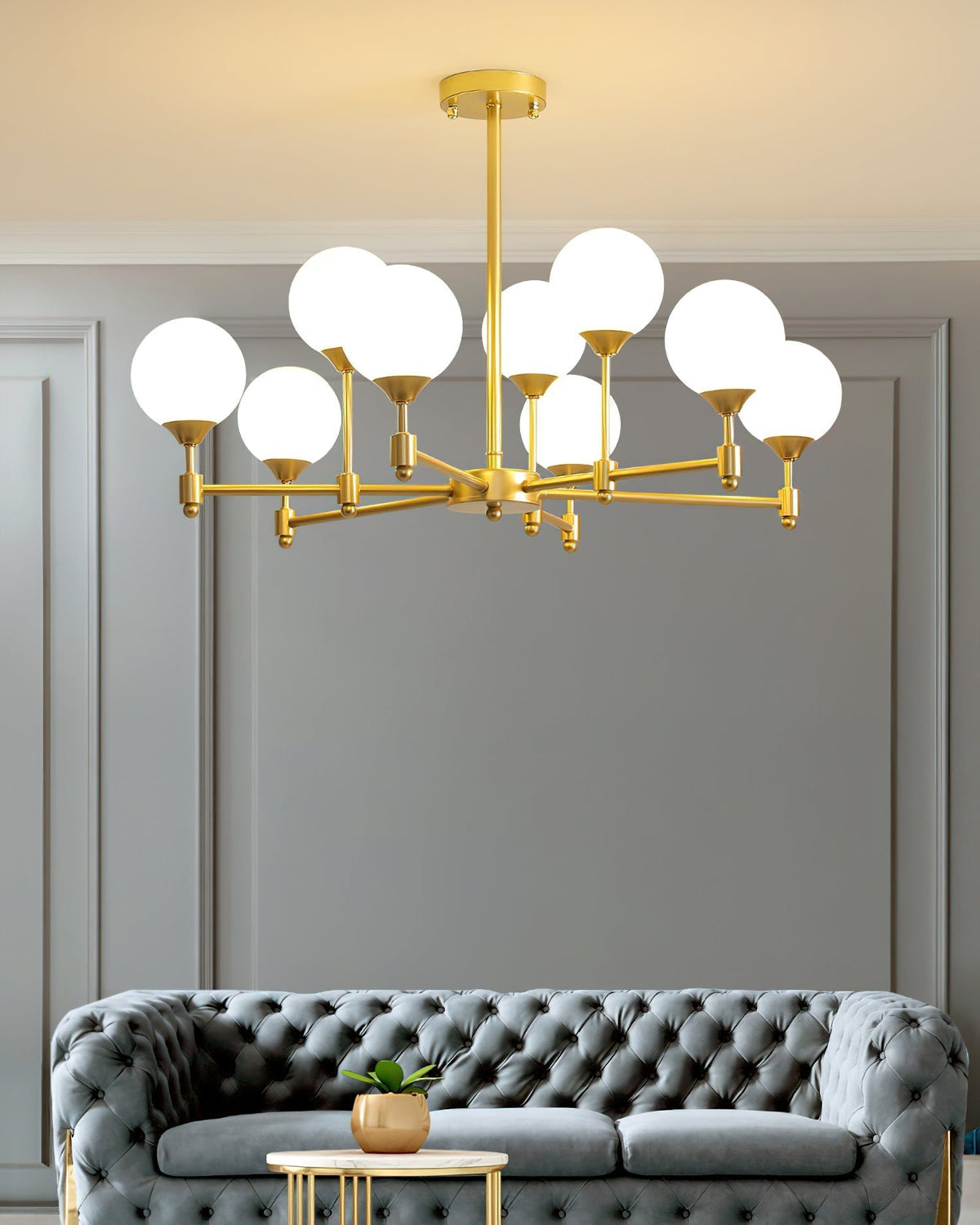 Celireon elegante kroonluchter met glas