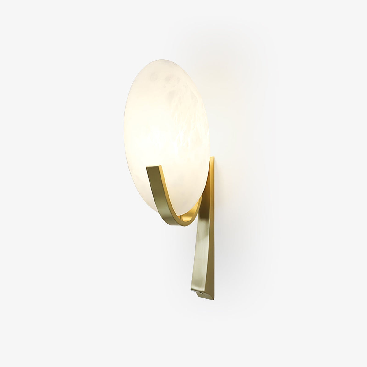 Nivaeria Moderne wandlamp van albast met afwerking
