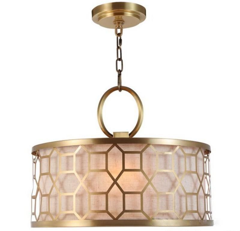 Arshaor Premium elegantie Ronde hanglamp van koper en glas