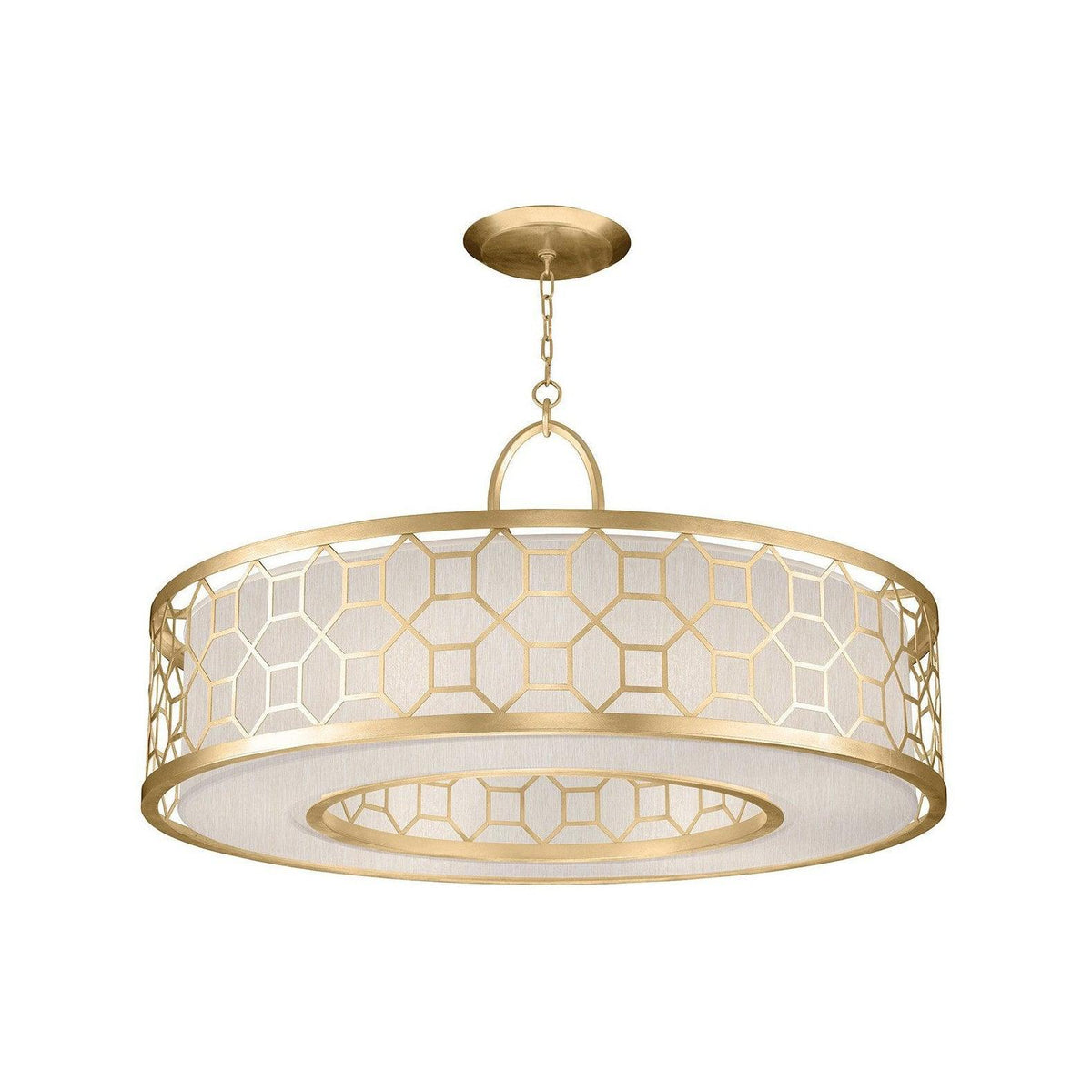 Arshaor Premium elegantie Ronde hanglamp van koper en glas