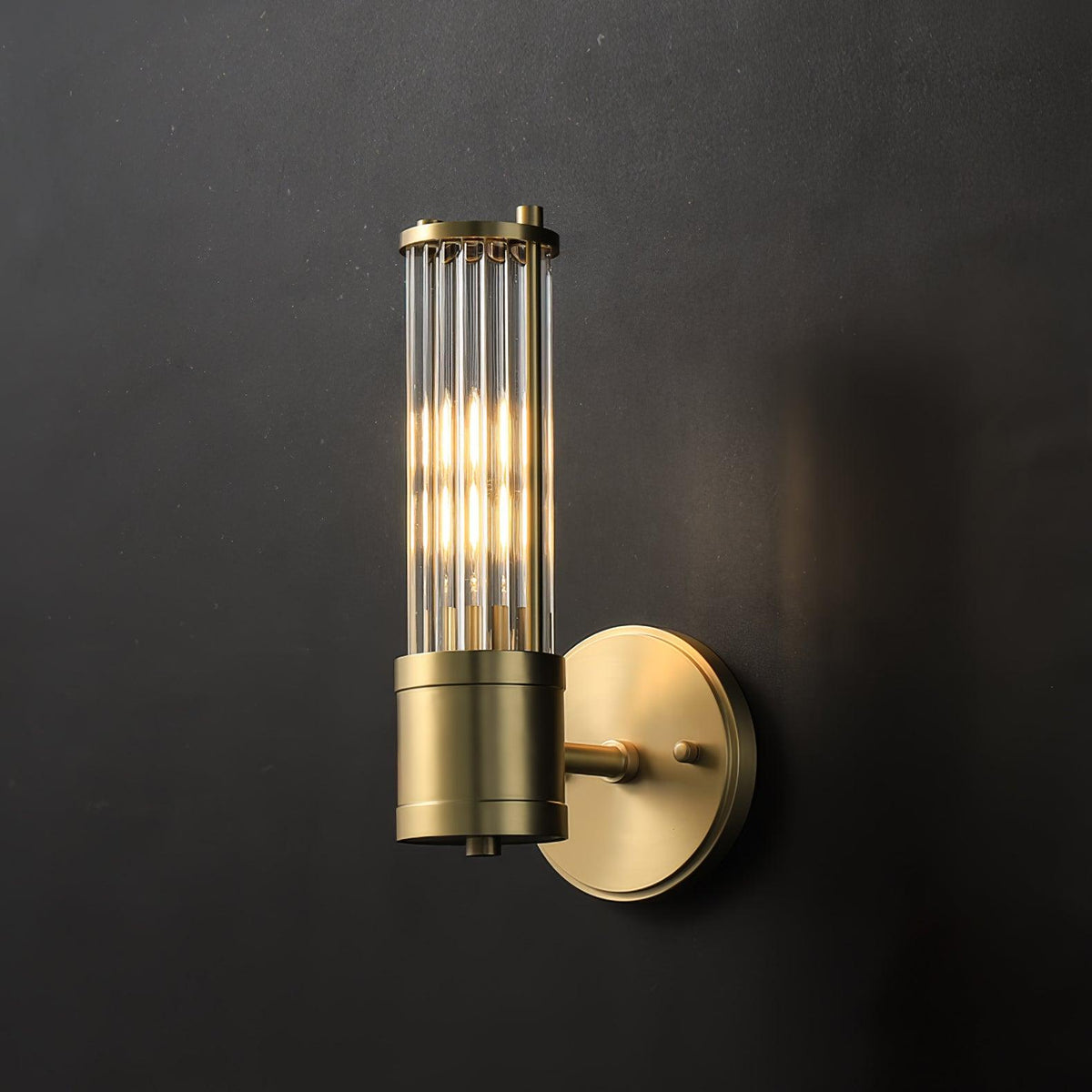 Vevenisra Noordse kunst cilinderglas wandlamp van glas
