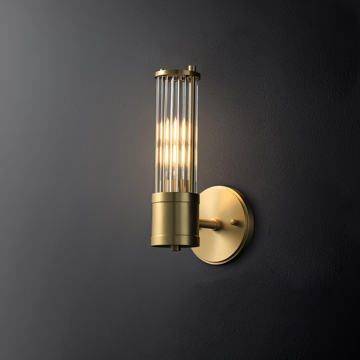 Vevenisra Noordse kunst cilinderglas wandlamp van glas