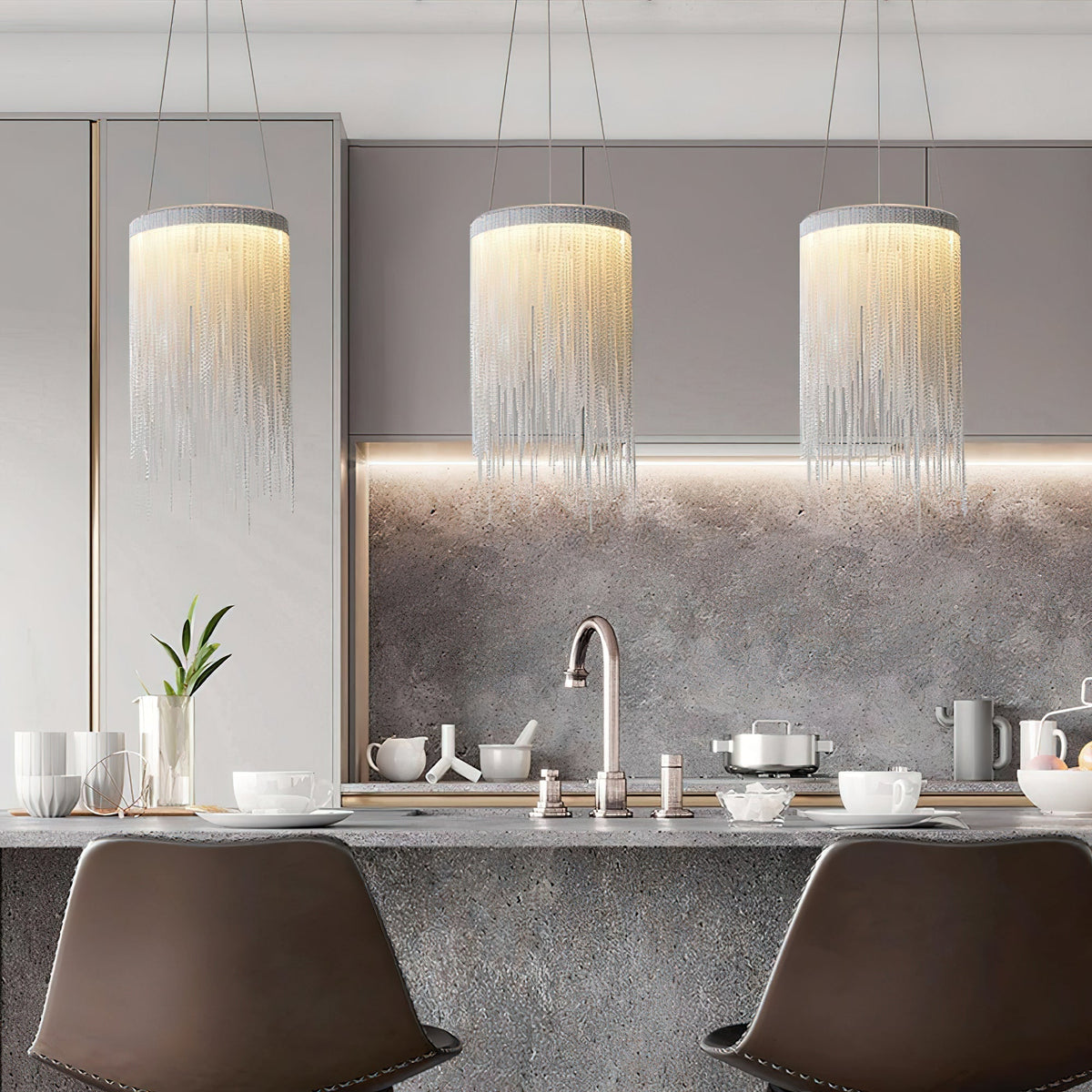 Arsoliel Postmodern Luxe Ketting Bloemblaad hanglamp
