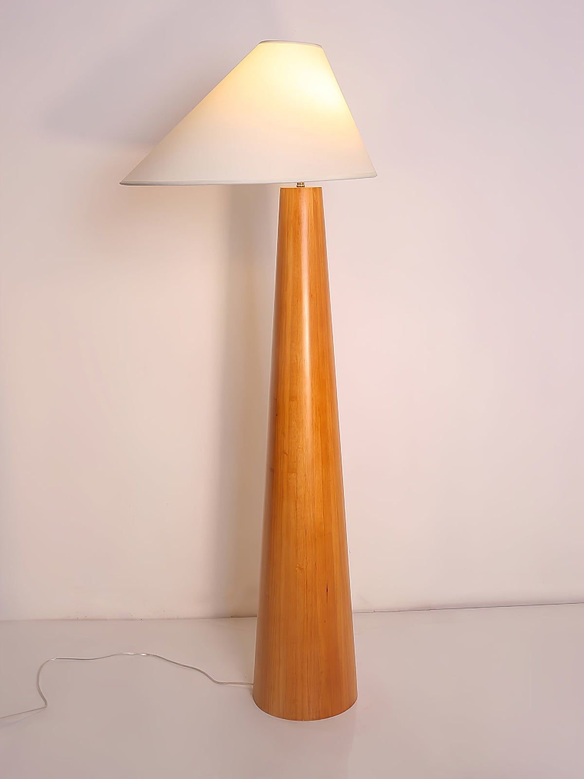 Pinnacle minimalistisch Houten vloerlamp