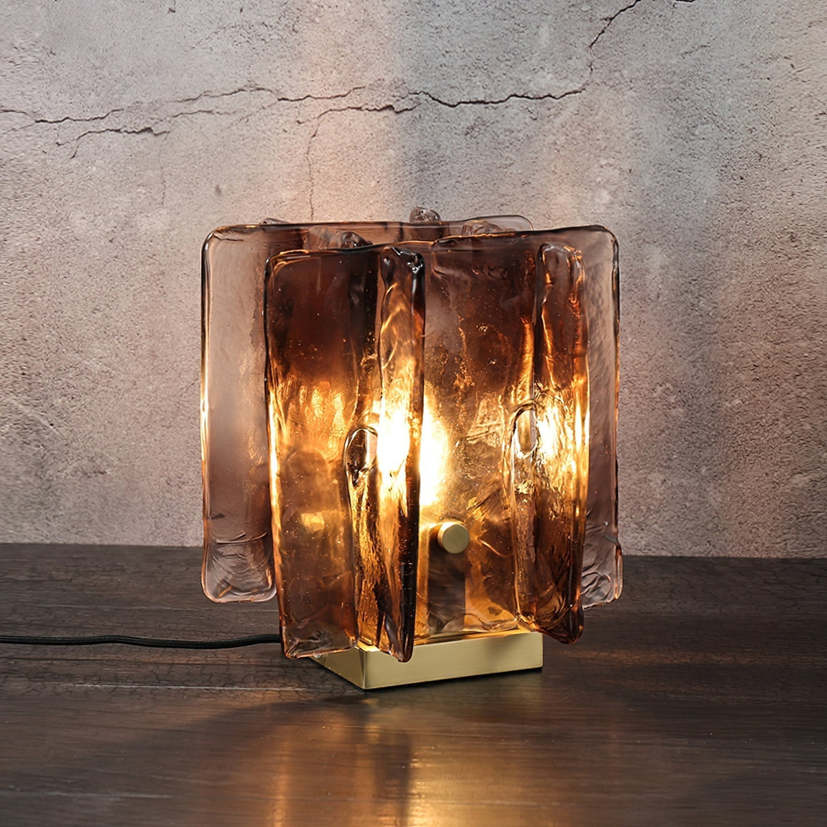 Avlaear Kunstglas tafellamp van glas