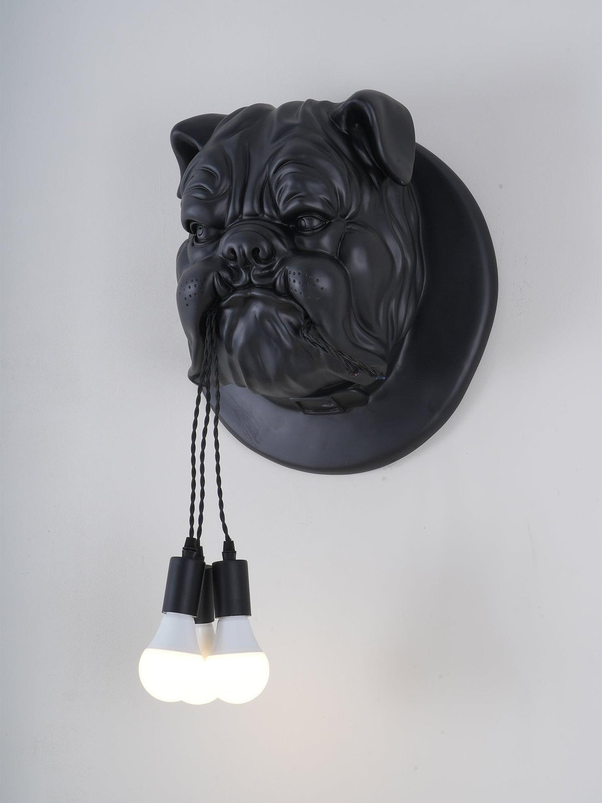 Umeri wandlamp Bulldog Sculpture Whimsical