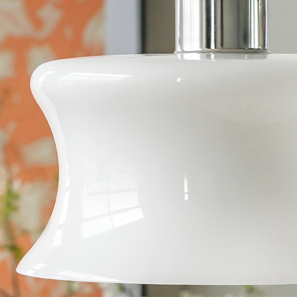 Zenthia klassieke hanglamp met beige en goudkleurig glas