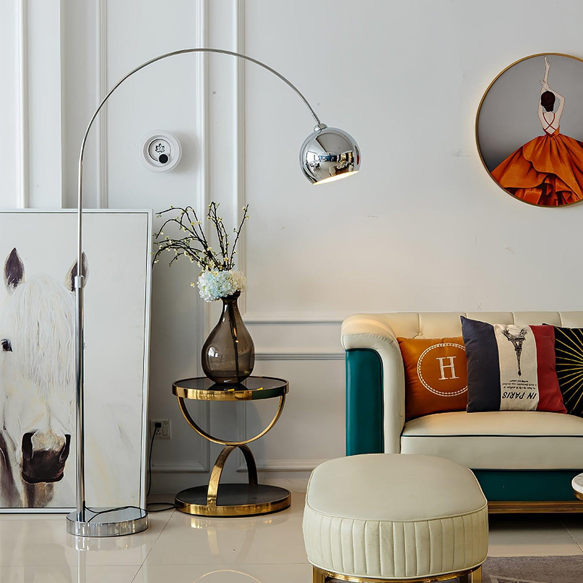 Opal Minimalistische vloerlamp