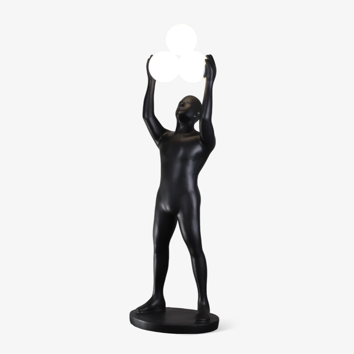 Eurshaia vloerlamp in zwart