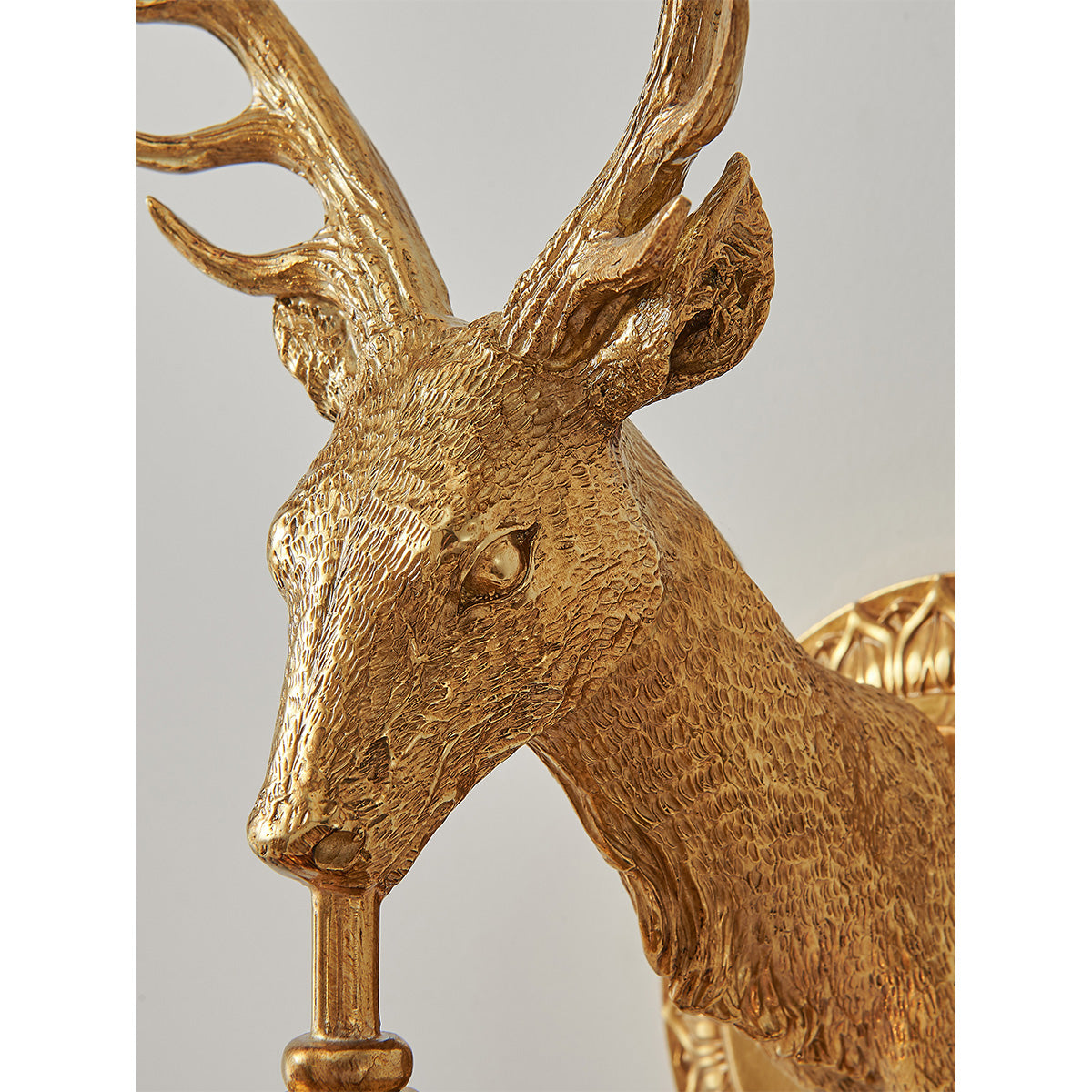 Antler kristallen wandlamp
