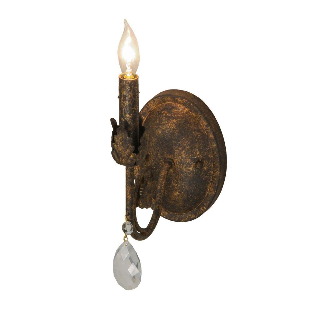 Mjolkuvyn individuele creativiteit wandlamp van metaal met kristal