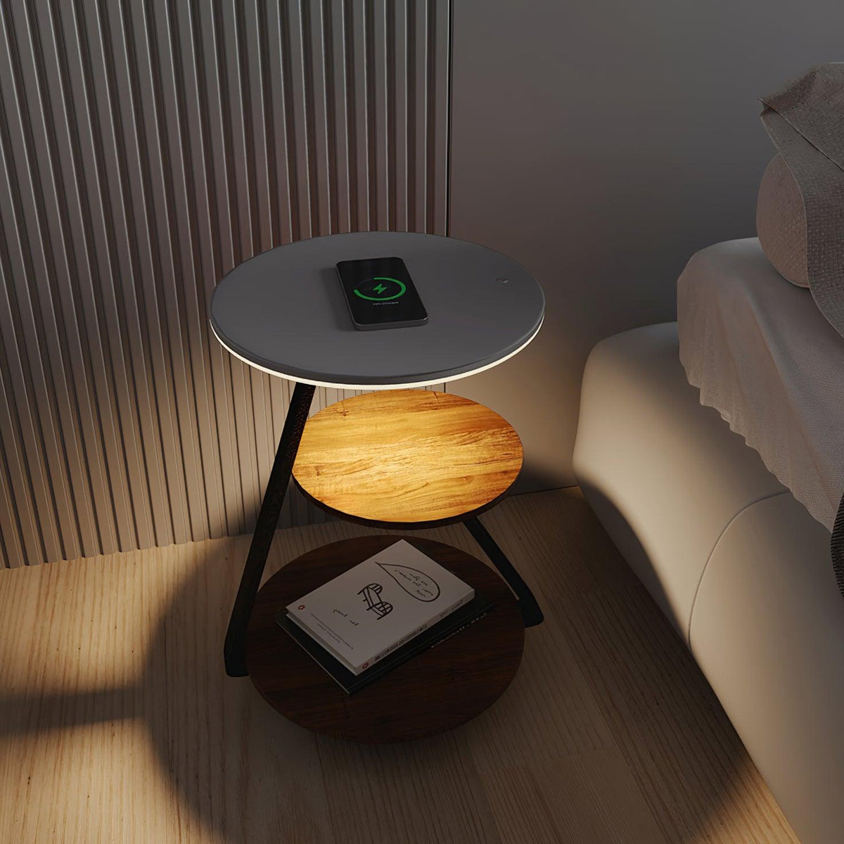 Mard Houten Moderne vloerlamp