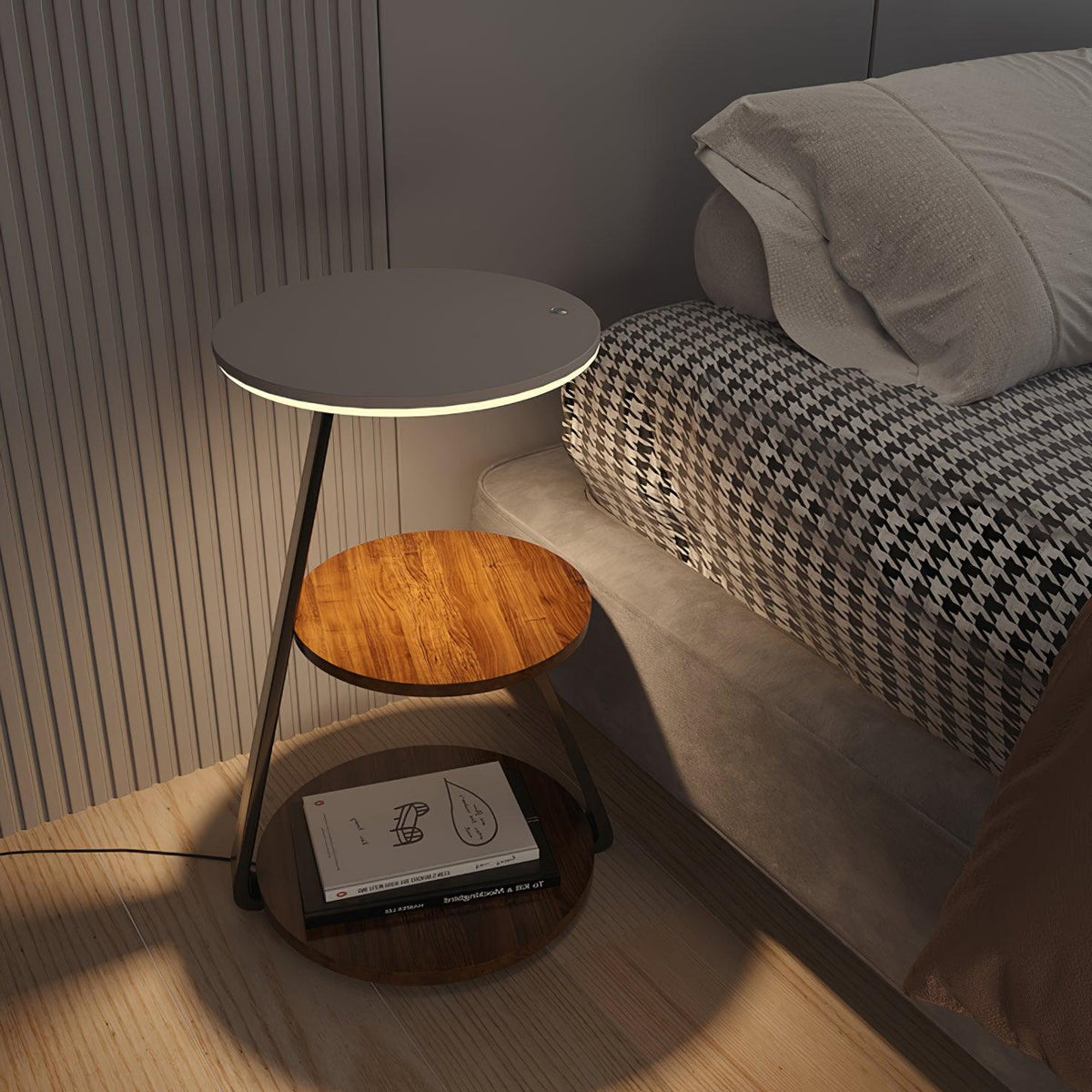 Mard Houten Moderne vloerlamp