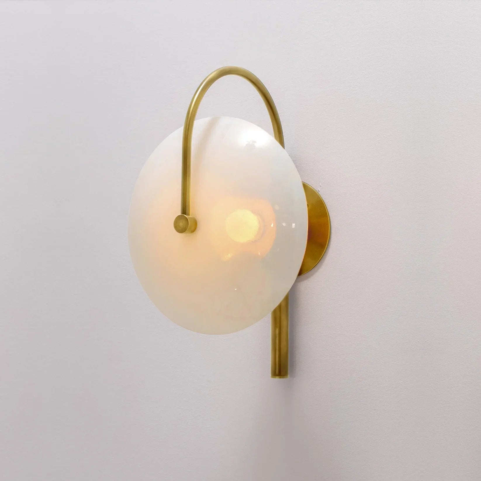 Elif Modern Zwart Goud Metaal Glas Wandlamp Eetkamer Slaapkamer