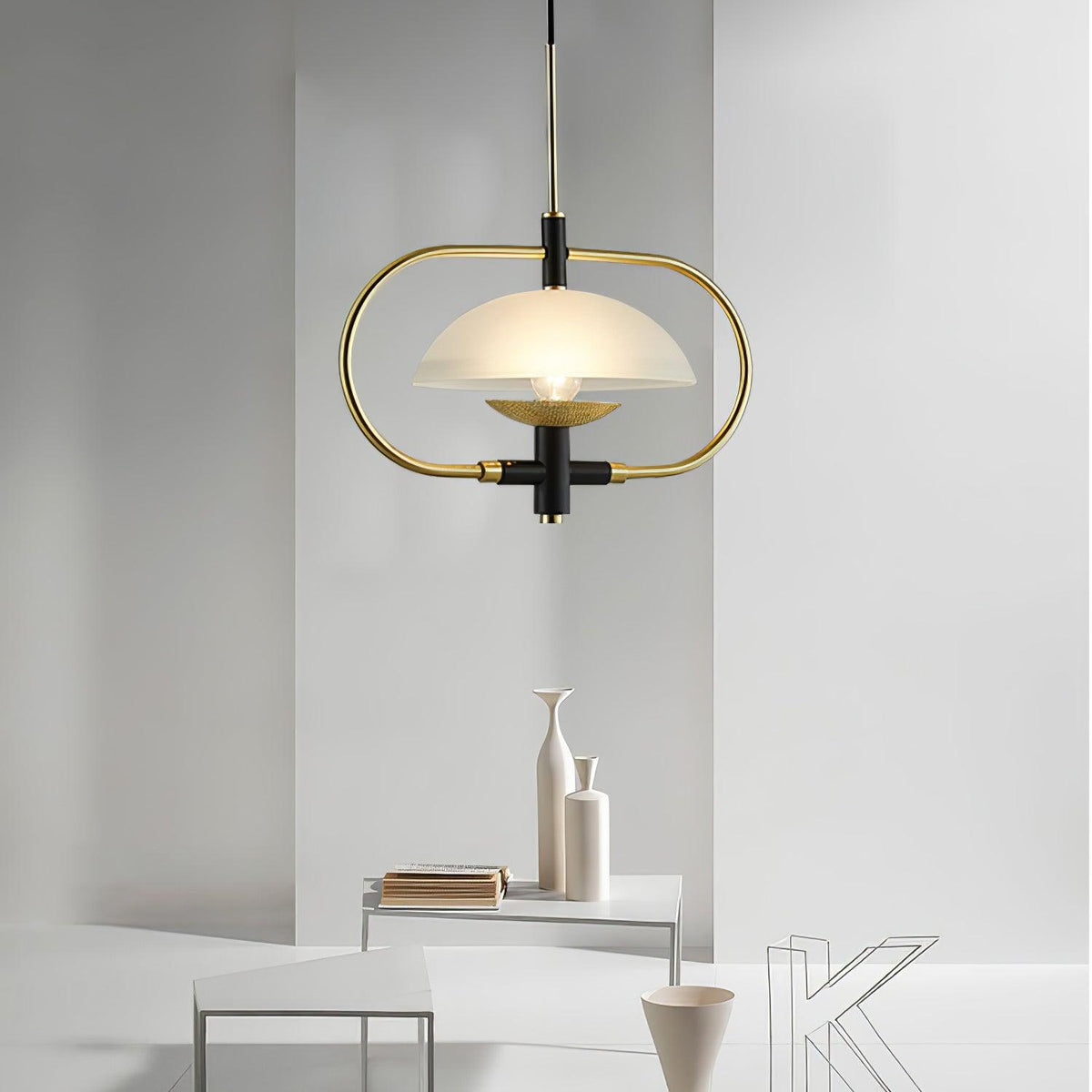 Cuvenara Noordse kunst klassieke glas hanglamp