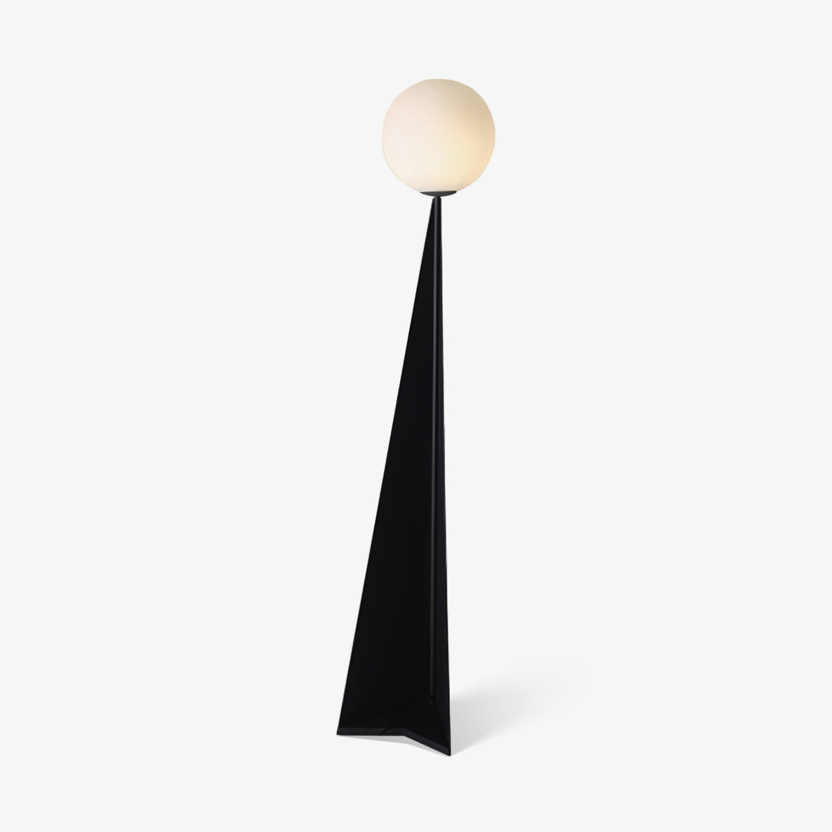 Vertex Minimalistische vloerlamp met bolvormige kap