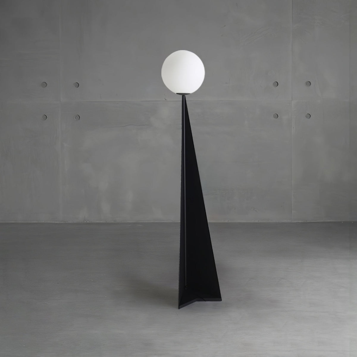 Vertex Minimalistische vloerlamp met bolvormige kap