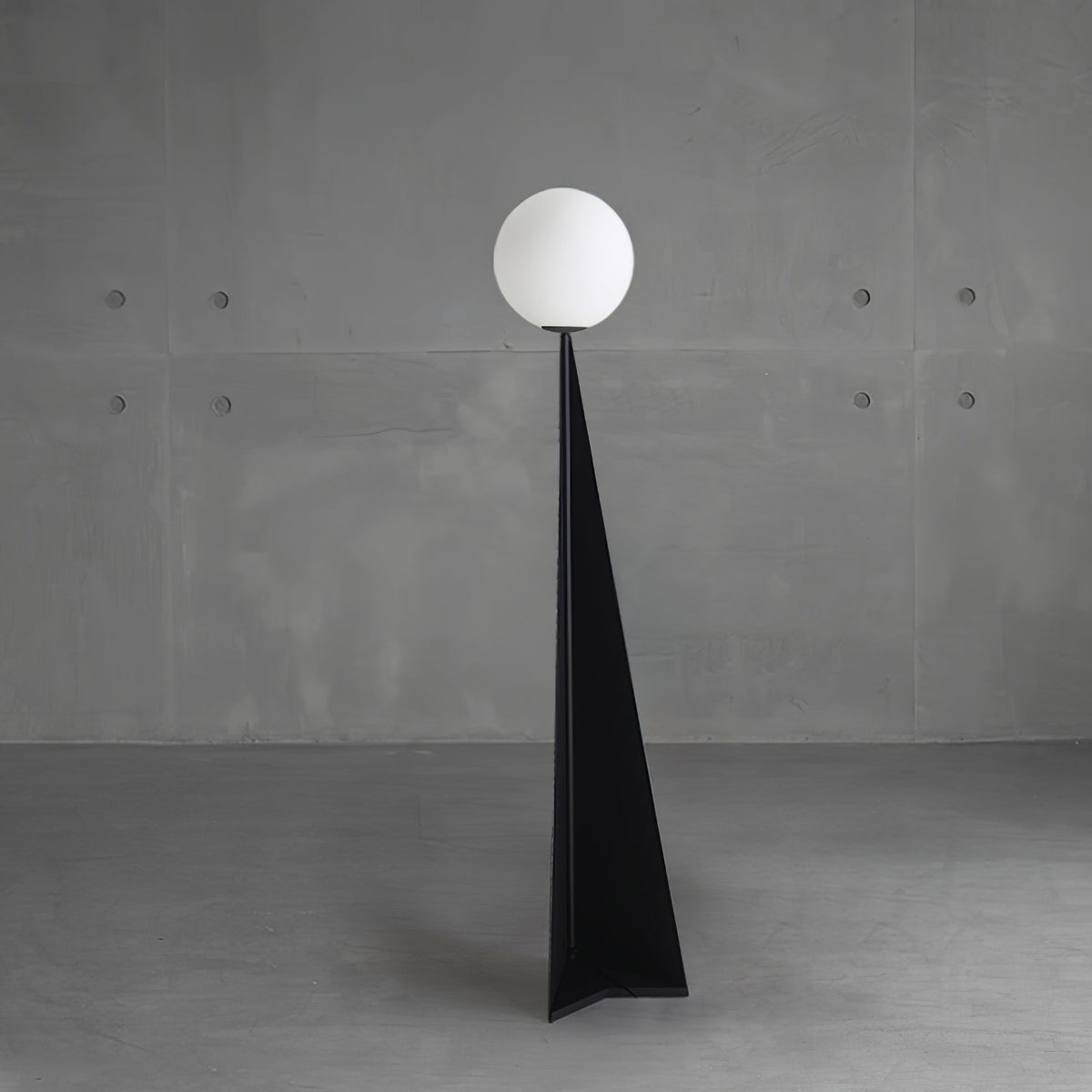 Vertex Minimalistische vloerlamp met bolvormige kap