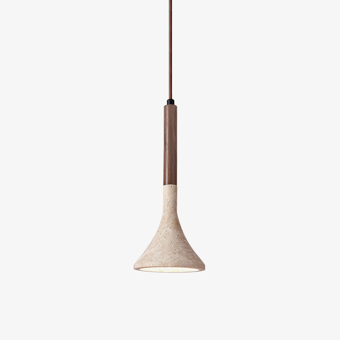 Taviaya minimalistische hanglamp van travertin