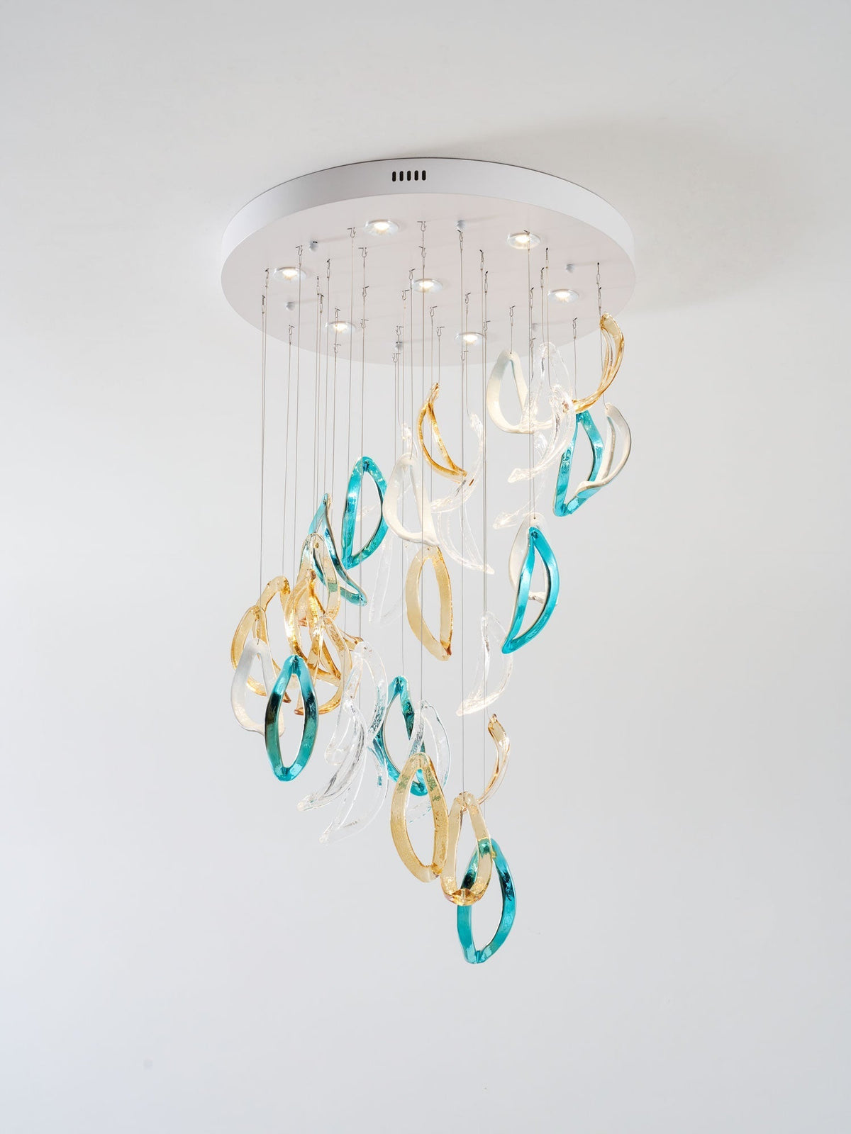 AquaFlux Grand Cascade Ripple glas Art Customize Kroonluchter