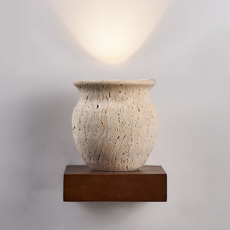 Teriinine sculpturale wandlamp