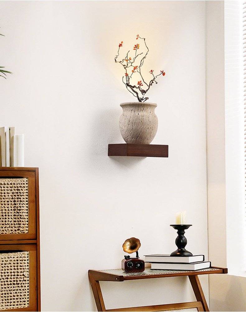 Teriinine sculpturale wandlamp