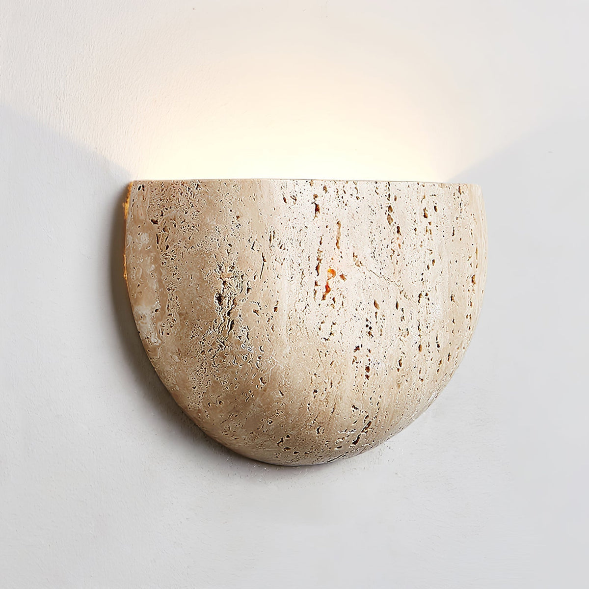 Armarel Half Moon travertin wandlamp