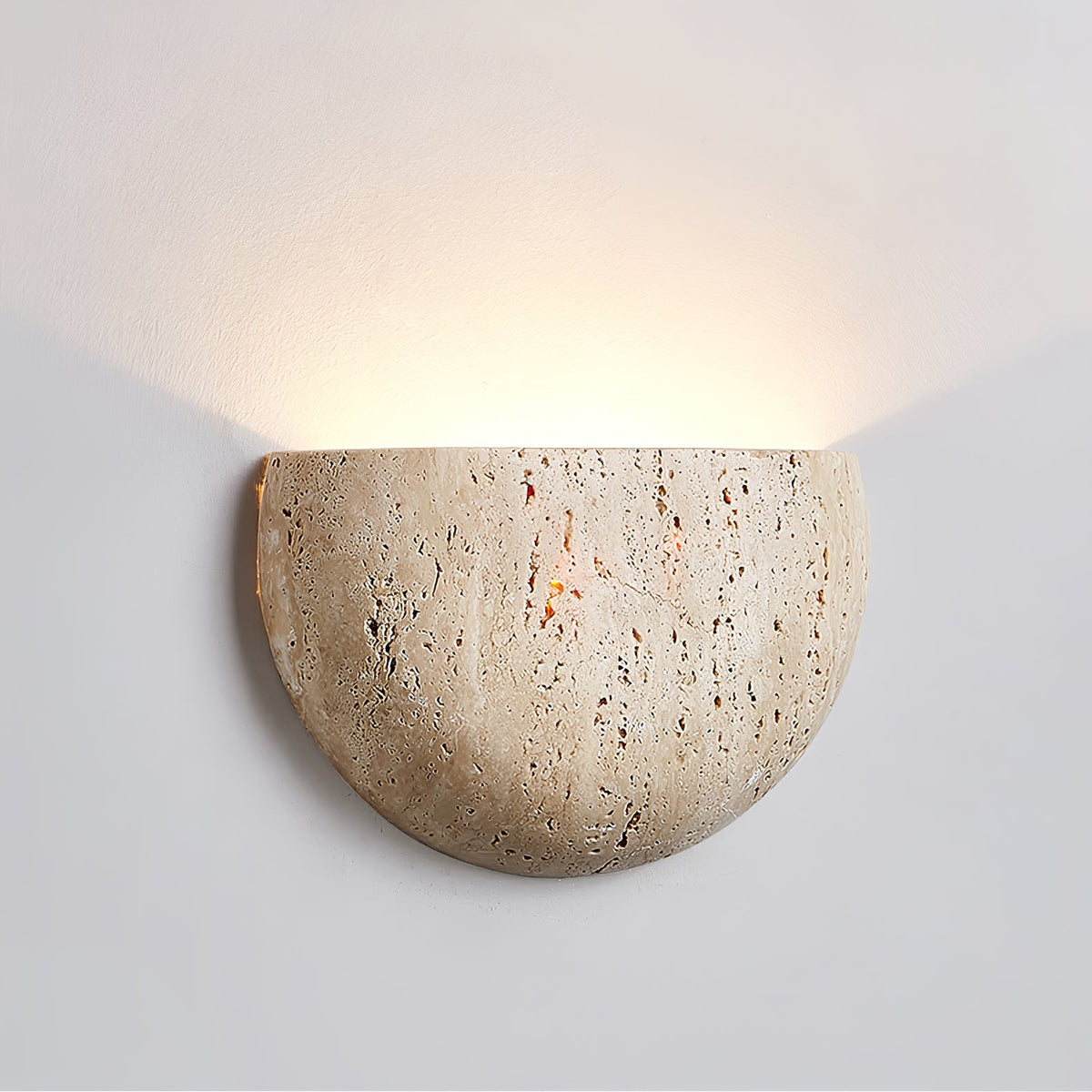 Armarel Half Moon travertin wandlamp