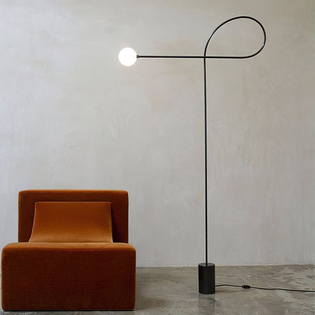 Zanoril sculpturale vloerlamp